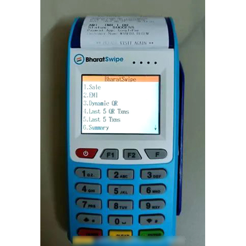 Blue Bharat Pay Card Swipe Machine