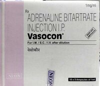 VASOCON (ADRENALINE BITARTRATE I.P.) INJ