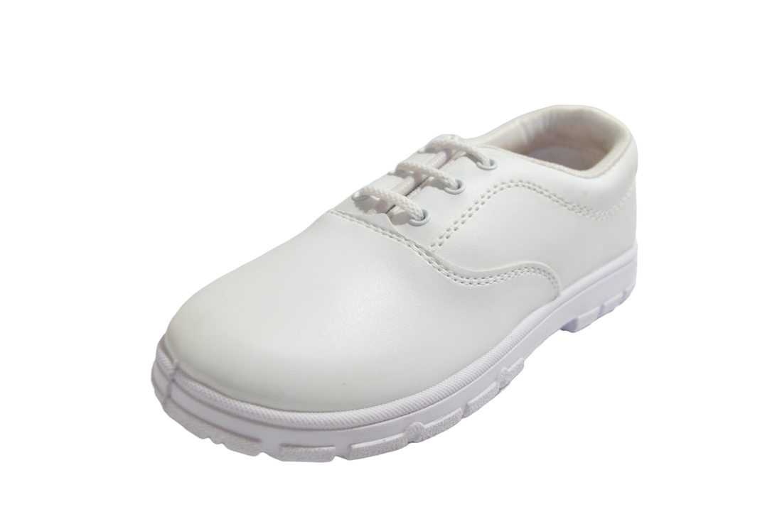 White boys school shoes