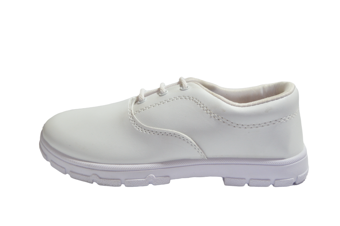White boys school shoes