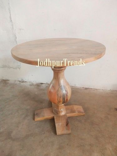 Round Wooden Table