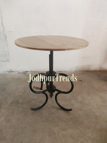 Industrial Iron Round Table