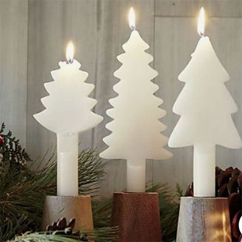 White Decorative Wax Candles