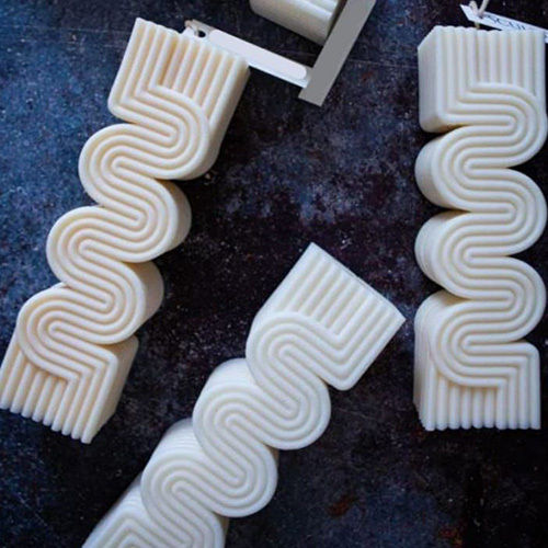 Zig Zag Wax Candles