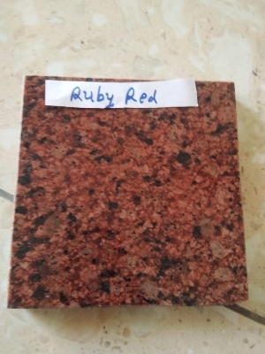 Ruby red granite