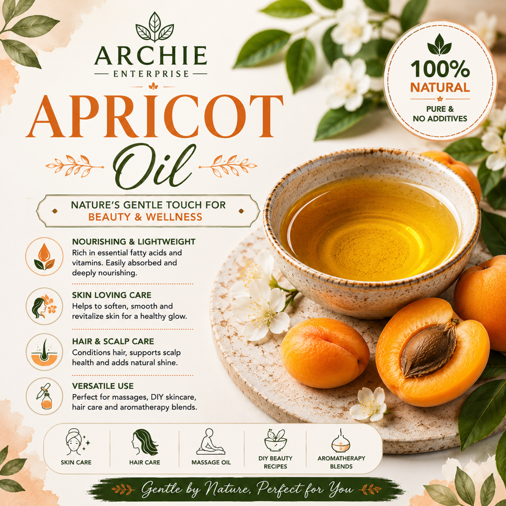 Apricot Carrier Oil - Cosmetic Grade, Herbal Extract for Night Moisturization, Age-Spots Reduction, and Skin Detoxification