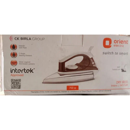 Stainless Steel 750 W Orient Dry Iron