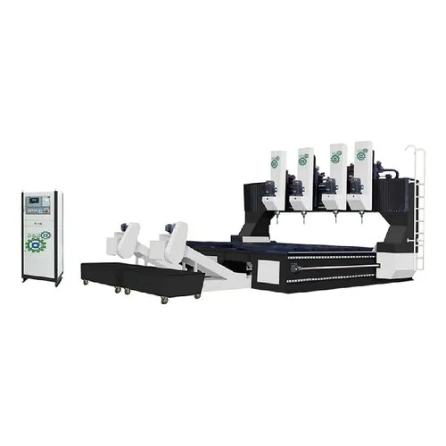 CNC Steel Plate Drilling Machine - Mild Steel 2000x1600 mm Computerized Automatic Electric Power Source New Condition Elegant White Finish