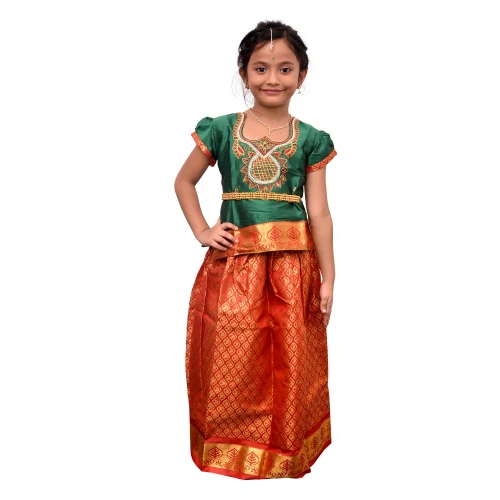 Kids Silk Pattu Pavadai