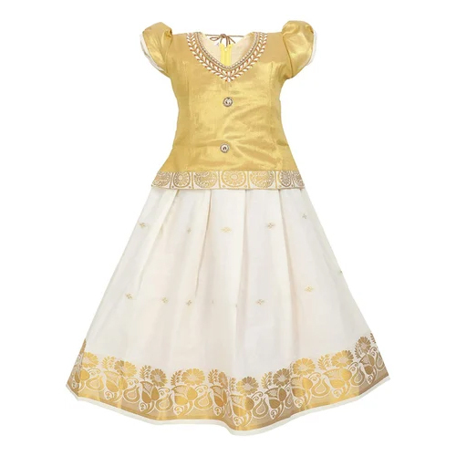 Kids Casual Pattu Pavadai