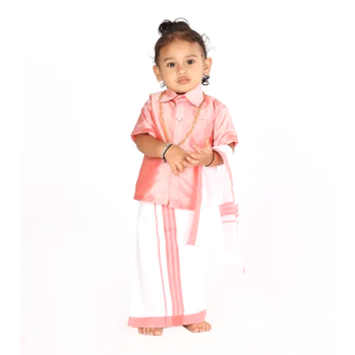 Kids Silk Dhoti Kurta