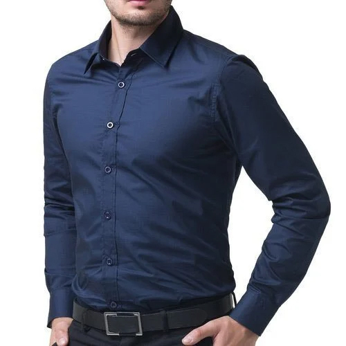 Mens Plain Full Sleeves Shirt