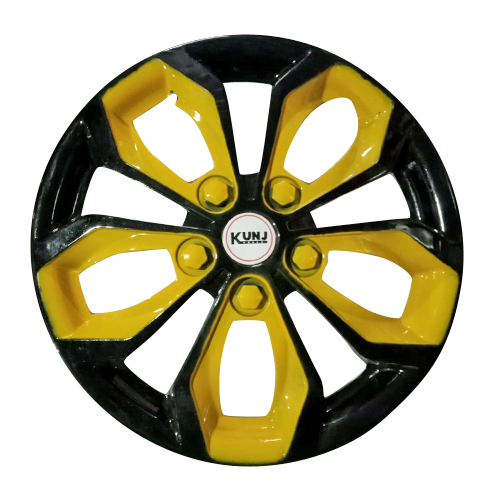 Black And Yellow Wheel Cap