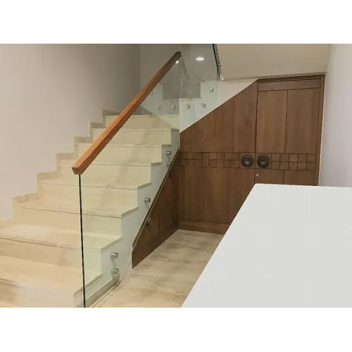 Aluminium Glass Stair Railing