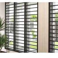 Black Mild Steel Window Grill