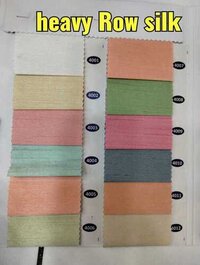 Heavy Row Silk Fabric - Silk Fabric, Multicolor, Quick Dry | Plain Texture, Party Wear For Personal Use, Machine Washable