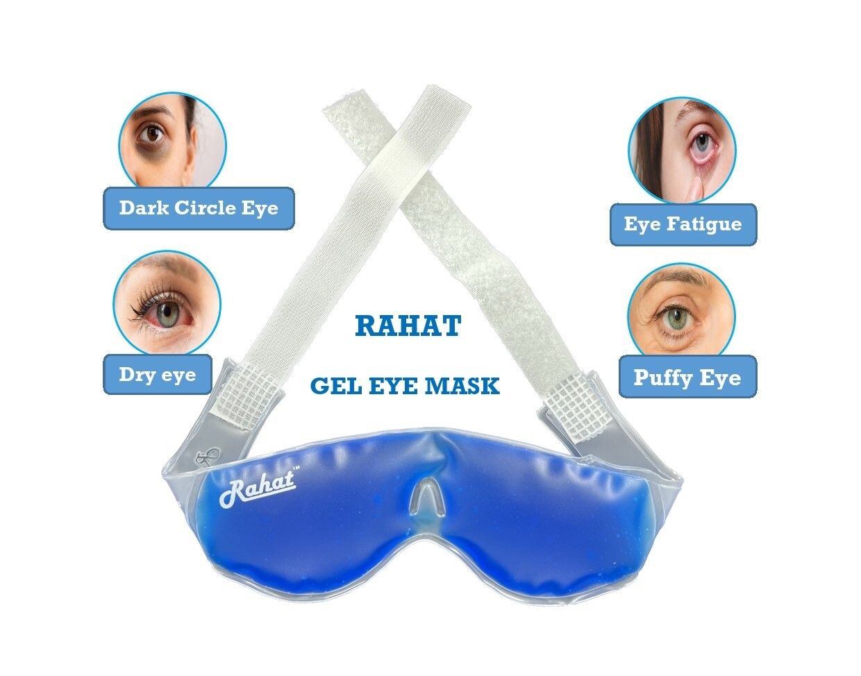 Cooling Gel Eye Mask(Blue)