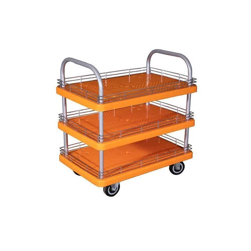 3 Shelve Platform Folding Trolley