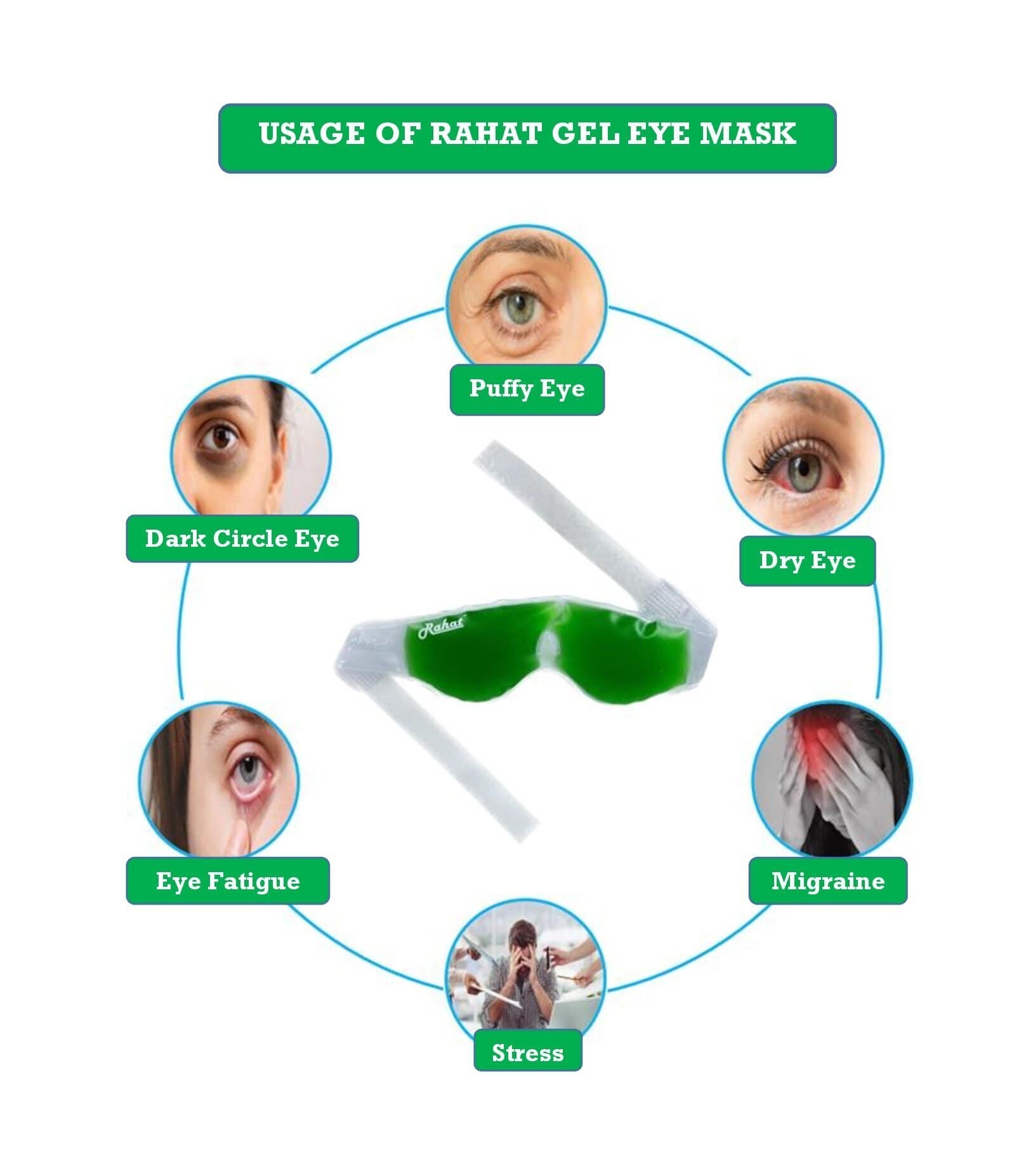 Cooling Gel Eye Mask (Green)