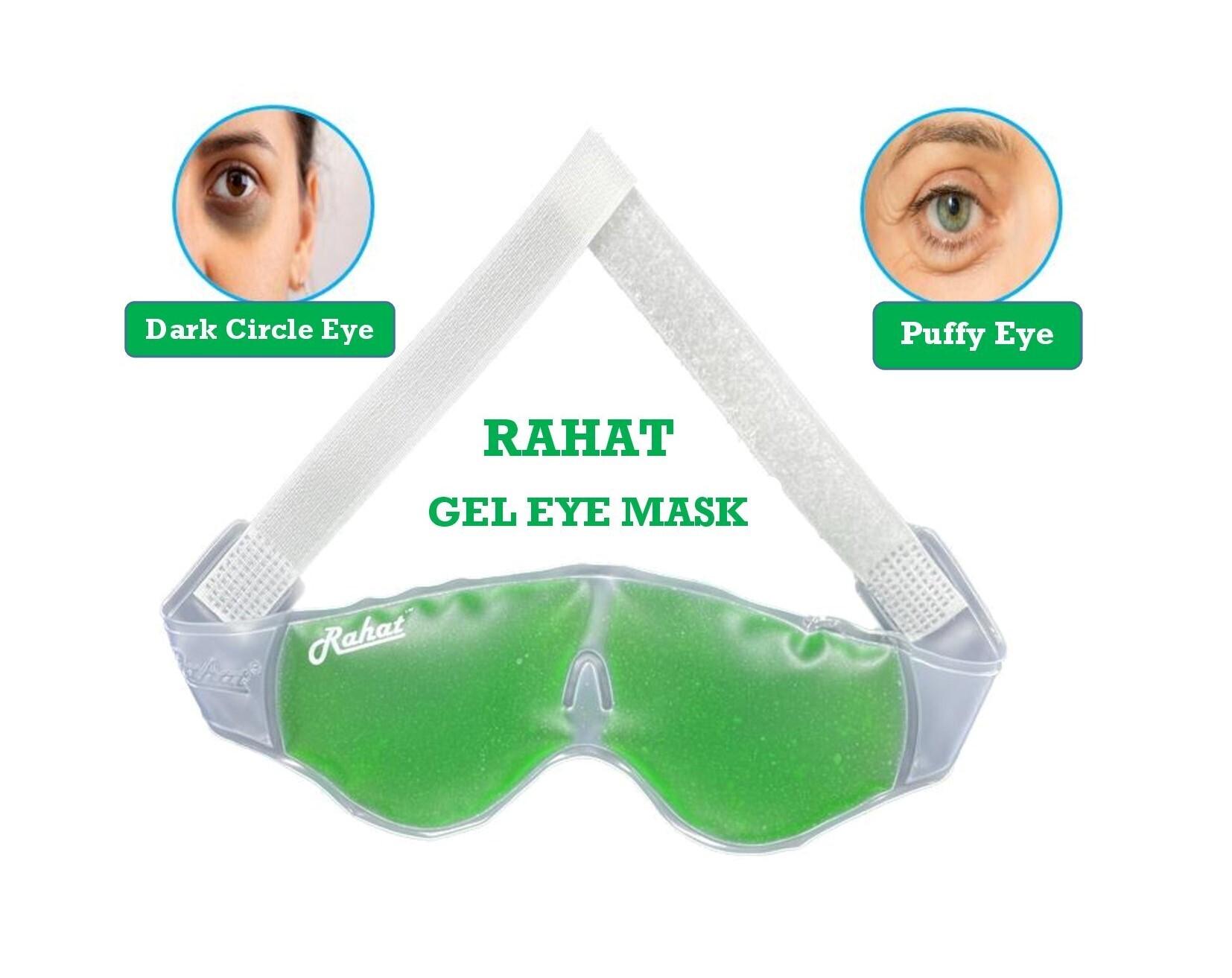 Cooling Gel Eye Mask (Green)