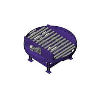 Blue Industrial Roller Turntable