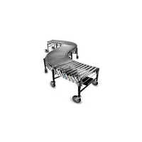 Expandable Roller Conveyor - Metal, Different Available Sizes | Silver Color, Industrial Use, Warranty Included