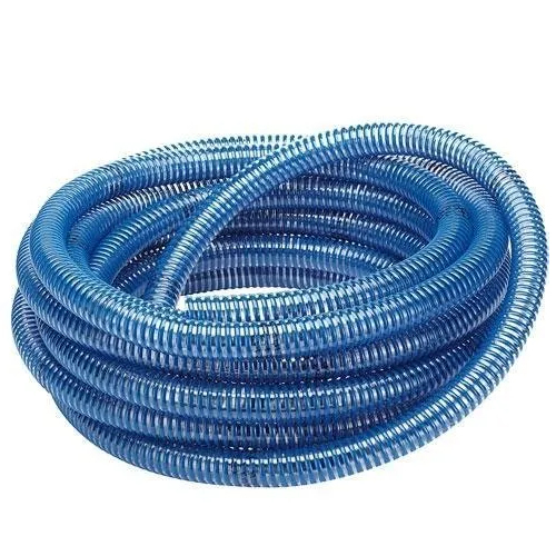 32 mm Blue PVC Suction Hose - PVC Material , Round Shape for Water Usage, Durable and Reliable Performance