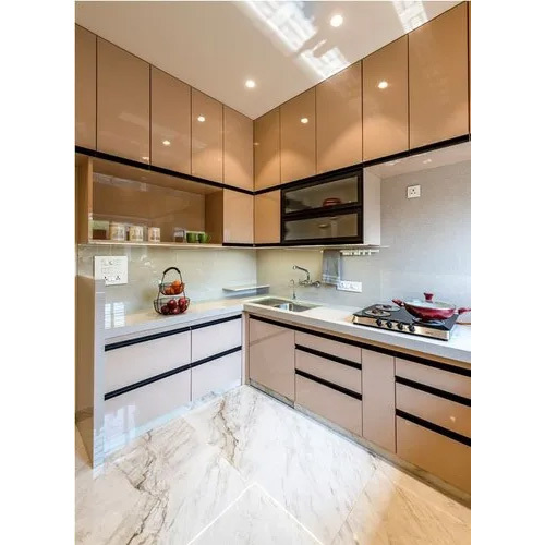 Durable L Shape Modular Kitchen
