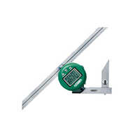 Digital Protractor - Metal, Silver | Precision Angle Measurement Tool With Digital Display, Tilt Sensor, Energy-saving Auto Power Off