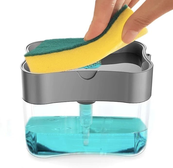 SOAP DISPENSER WITH SPONGE