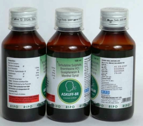 Bromhexine Hydrochloride Terbutaline Sulphate Guaiphenesin Menthol Syrup