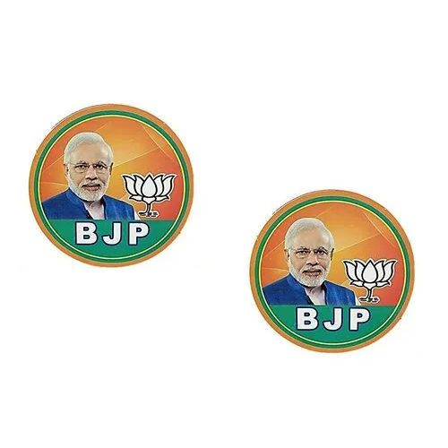 Bjp Promotional Paper Stickers Application: Outdoor