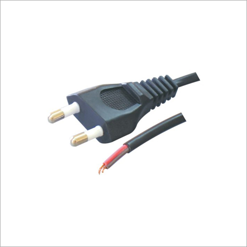 10 Inch Power Cords - Plastic Insulation Male Connection Black Color | Power Cable for Table and Floor Lamps