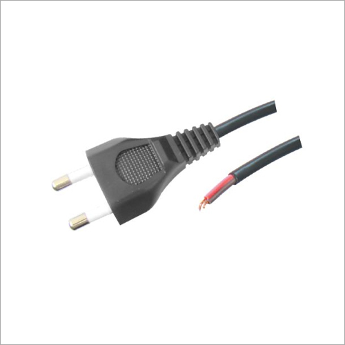 14Inch 2 Pin Main Cords - Plastic Insulation PE Jacket Black Color | Power Connectors for Table and Floor Lamps