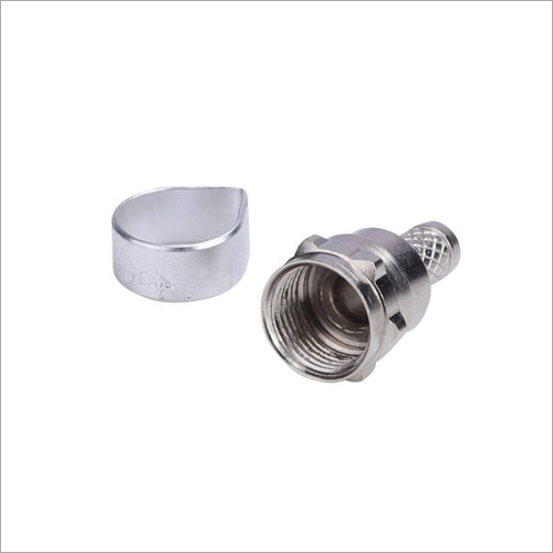 F Type Connector Ring Small - PC Material Small Size White Color | RG-6/U & RG-59/U Compatible Steel Shielded for Optimal Performance