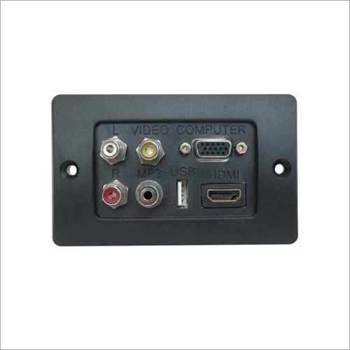 Black Hdmi Female Connector Face Plate