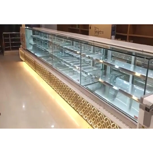 Transparent Glass Bakery Display Counter
