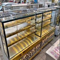 Transparent Glass Bakery Display Counter