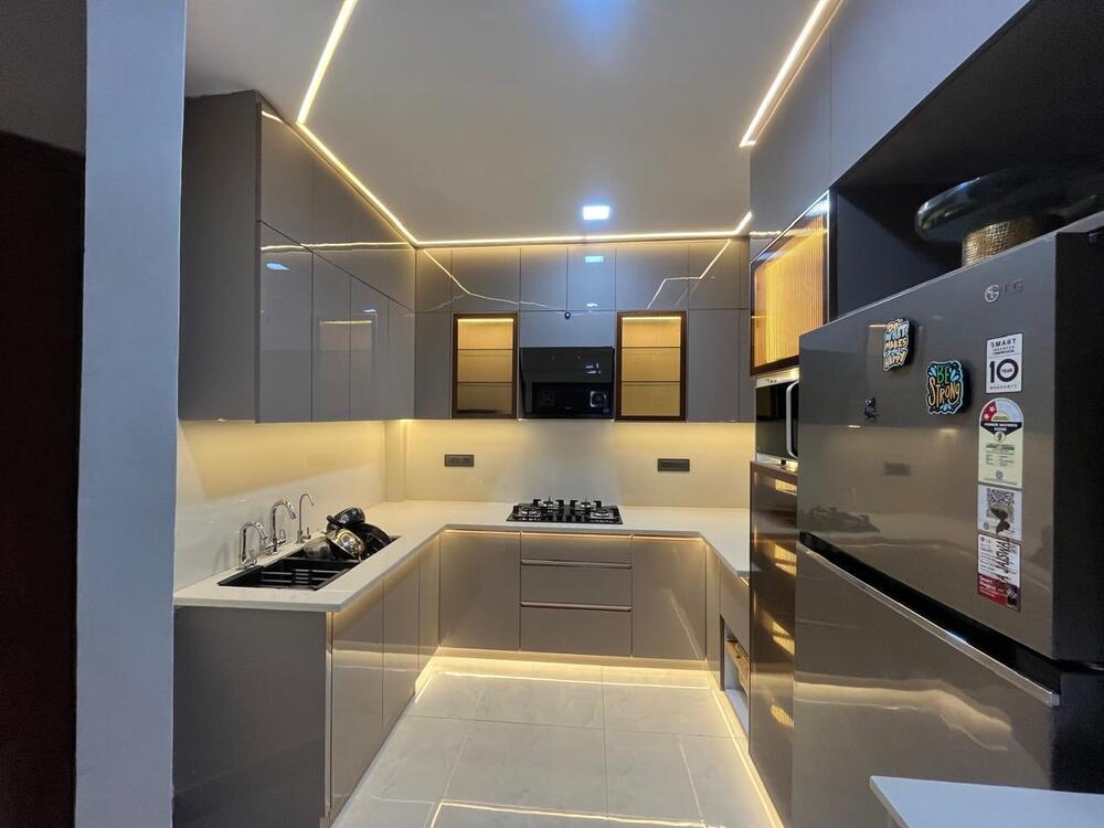 U Shape Modular Kitchen