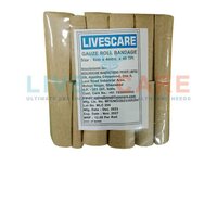 Gauze Roll Bandage - Soft Cotton Blend, 4 Inches Wide X 10 Yards Long