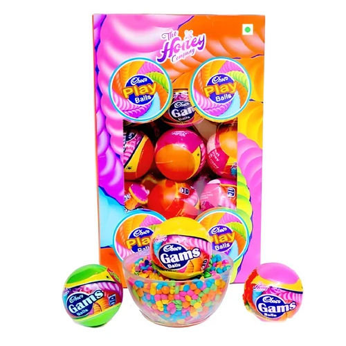 Choco Play Balls Chocolate Gems Pack Size: 30 Pieces