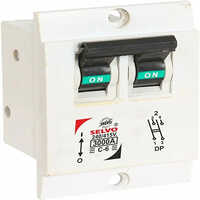 White Selvo C-6A Double Pole Modular Mounted Mini Mcb