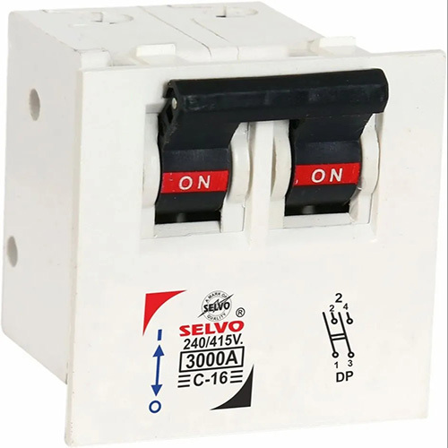 Selvo C-16A Double Pole Modular Mounted Mini MCB