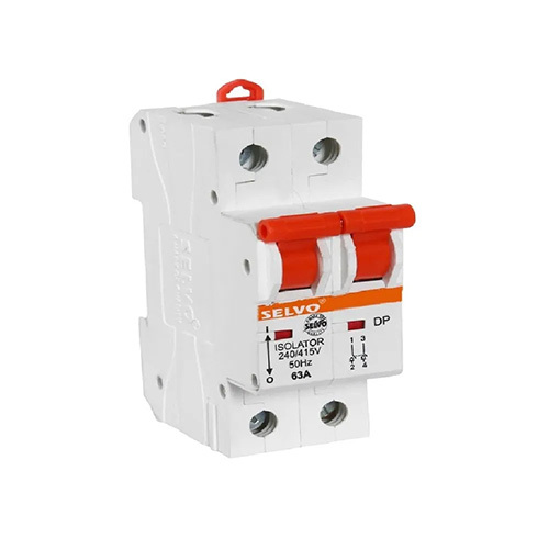 Selvo 63A Double Pole Isolator