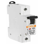 White Selvo B-32a Single Pole Mcb