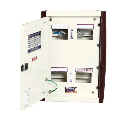 White Selvo 4 Way Tpn Double Door Distribution Board