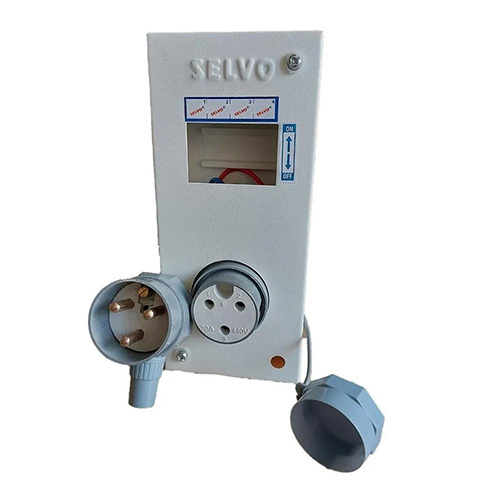 SELVO 30 Amps TPN Distribution Board with Three Pin Metal Clad Industrial Plug and Socket