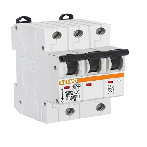 Selvo C-6A Three Pole MCB