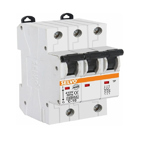 Selvo C-10A Three Pole MCB