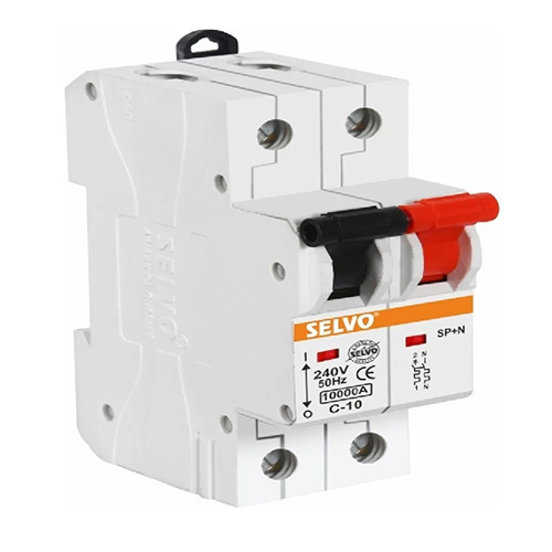 Selvo C-10A Single Pole Neutral MCB